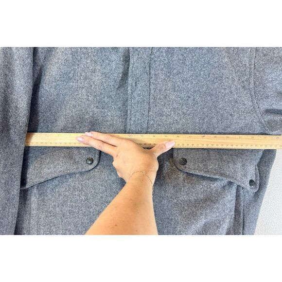 The North Face Rare 80's Vintage 100% Wool Lined Men's Button Front  Coat Large - Picture 12 of 13